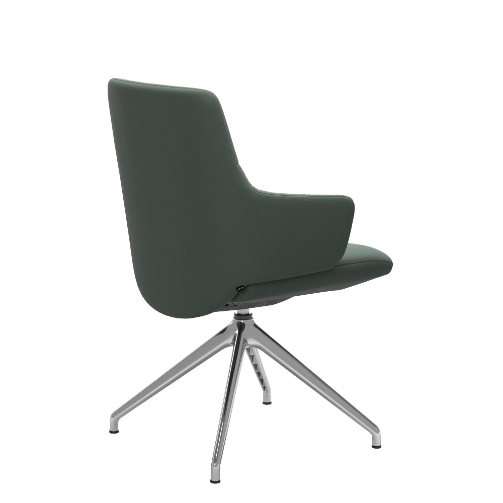 Silla giratoria de comedor Stressless® modelo MINT D350 con brazos Pie de Acero