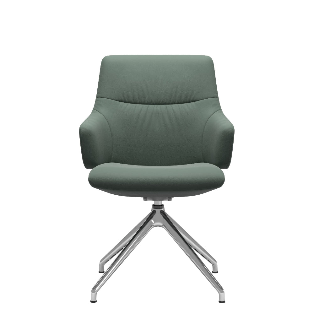 Silla giratoria de comedor Stressless® modelo MINT D350 con brazos Pie de Acero
