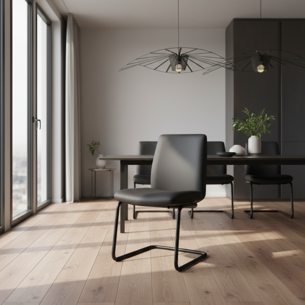 Silla de comedor Stressless® modelo MINT D400 sin brazos Pie de Acero