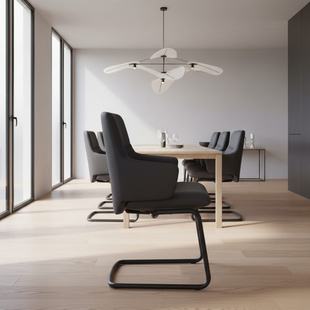 Silla de comedor Stressless® modelo MINT D400 con brazos Pie de Acero