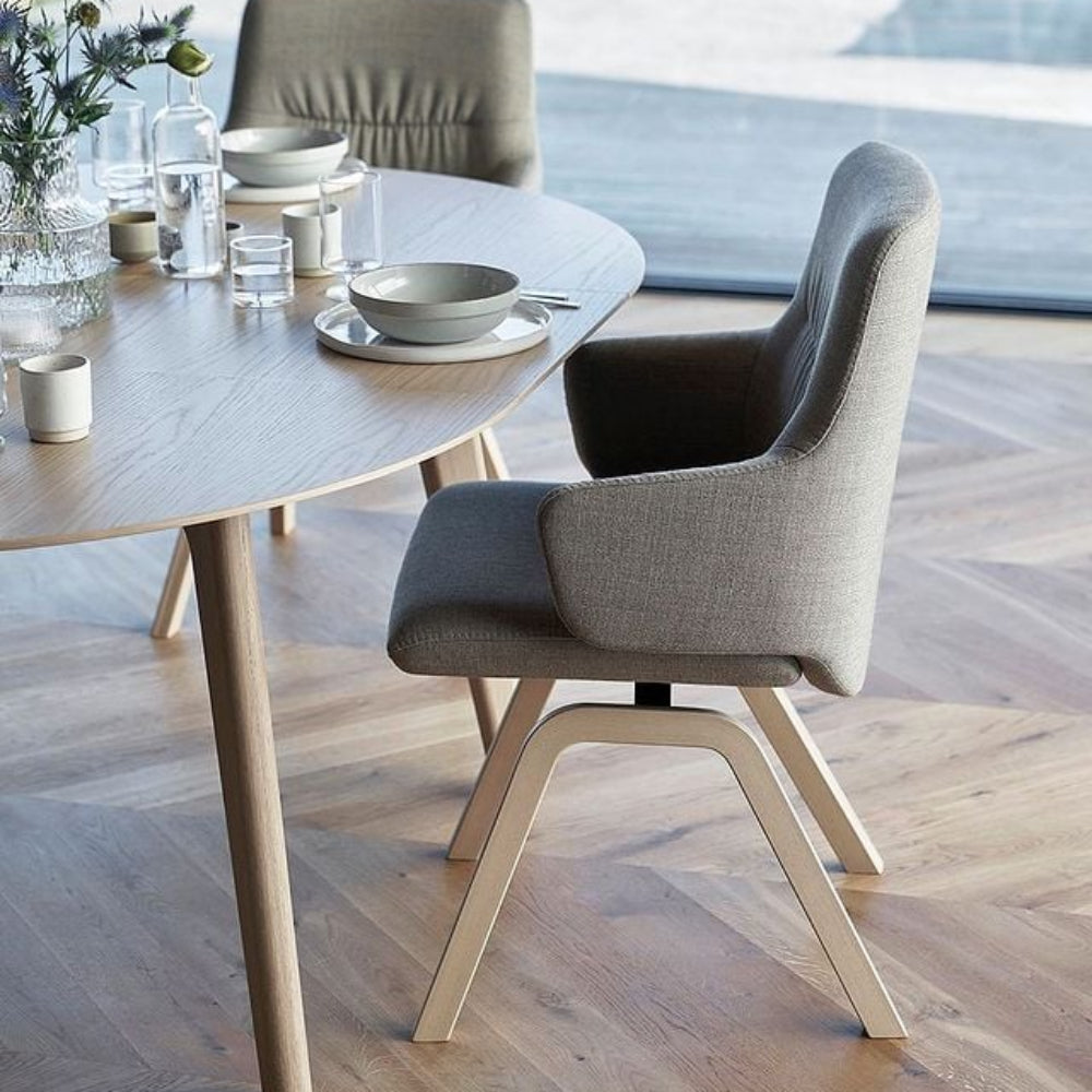 Silla de comedor Stressless® modelo MINT D200 con brazos Pie de Madera
