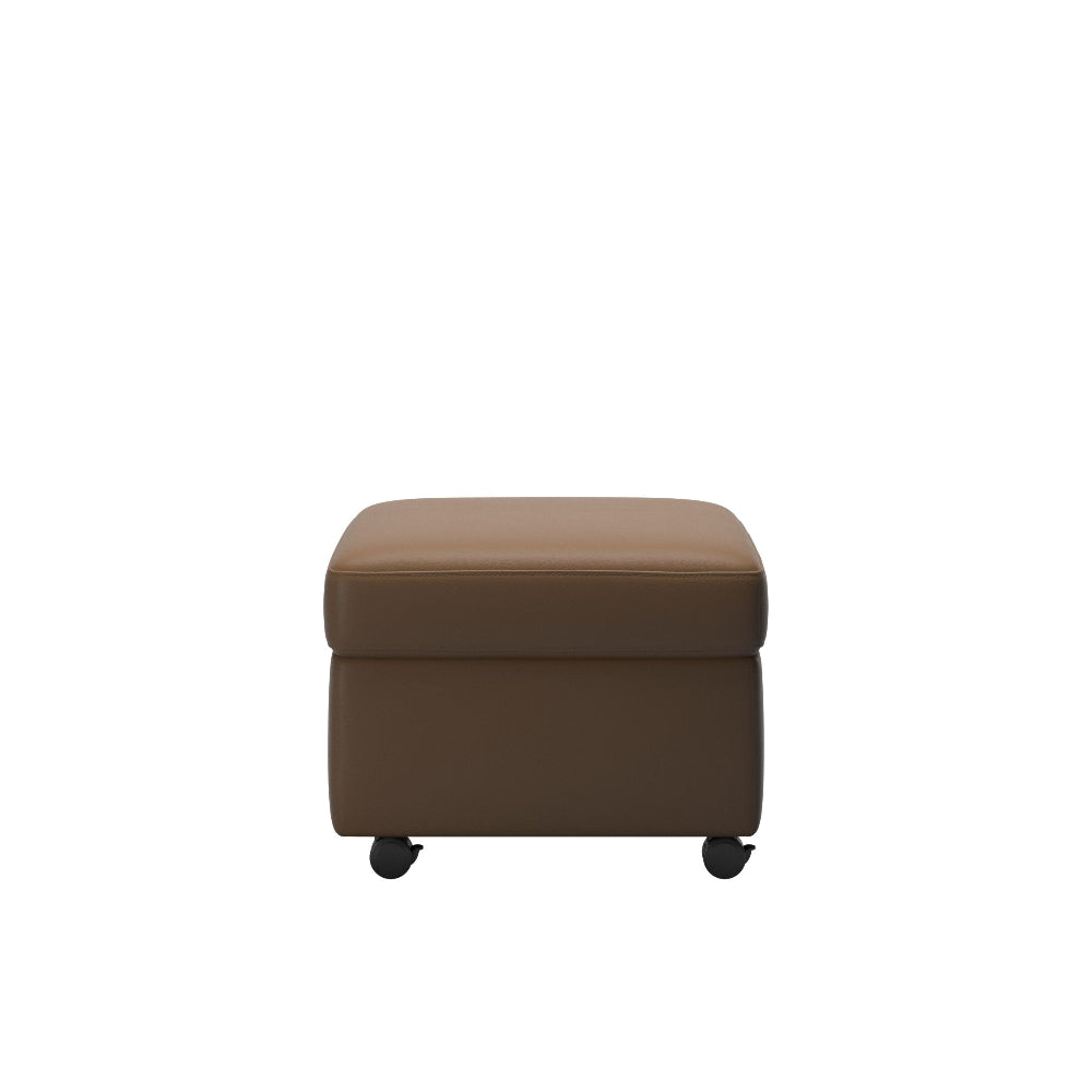 Pouf modelo Ottoman MODERN de Stressless® con ruedas Tapizado piel Paloma