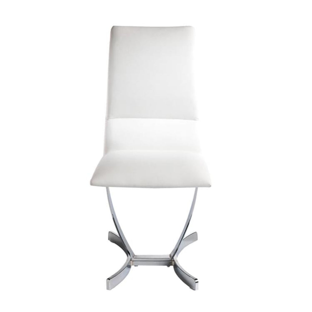 Silla Comedor colección Elegance Acero y Piel