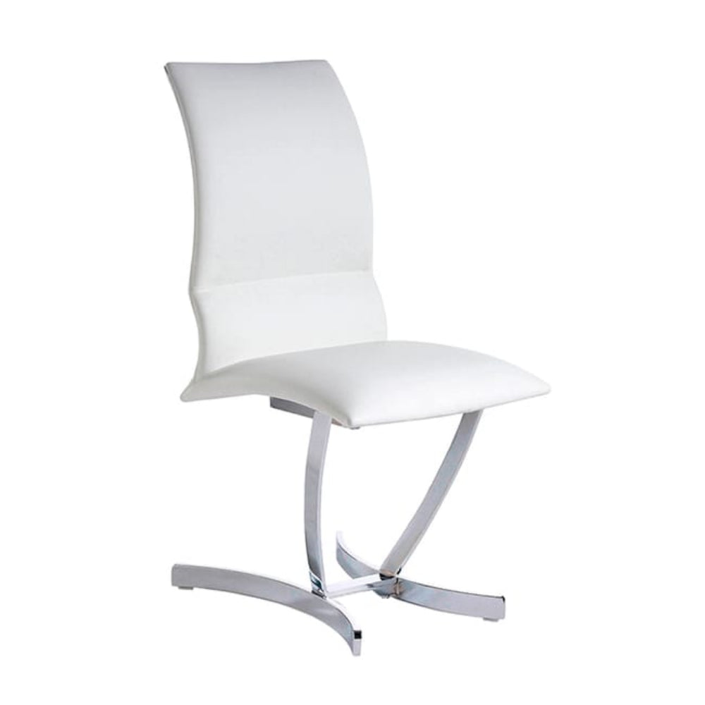 Silla Comedor colección Elegance Acero y Piel