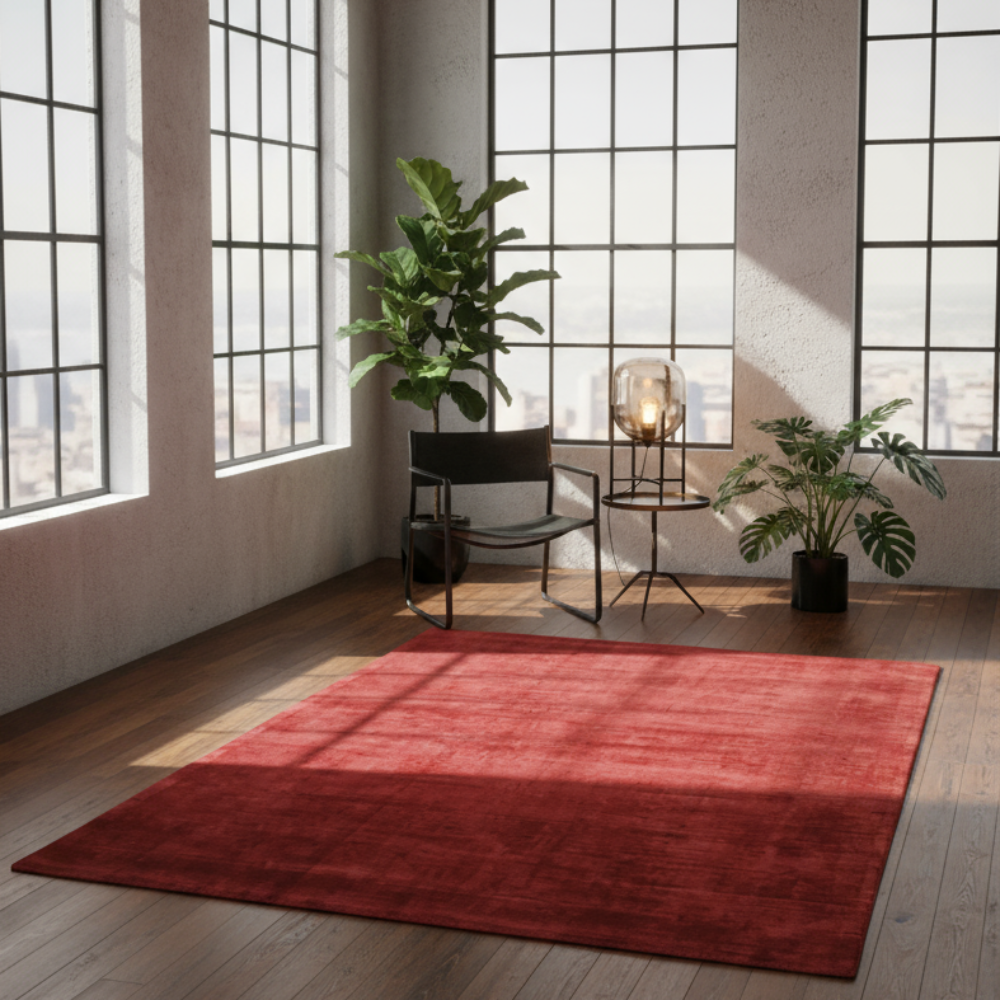 Alfombra moderna Jambi Rojo