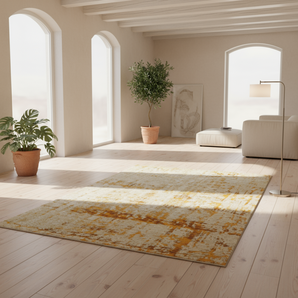 Alfombra moderna Antik Cloud Amarillo