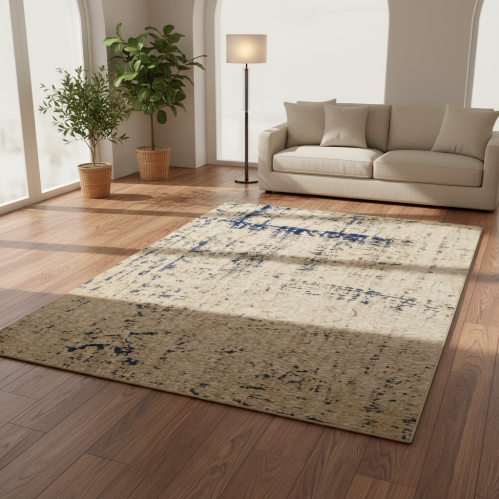 Alfombra moderna Antik Cloud Azul