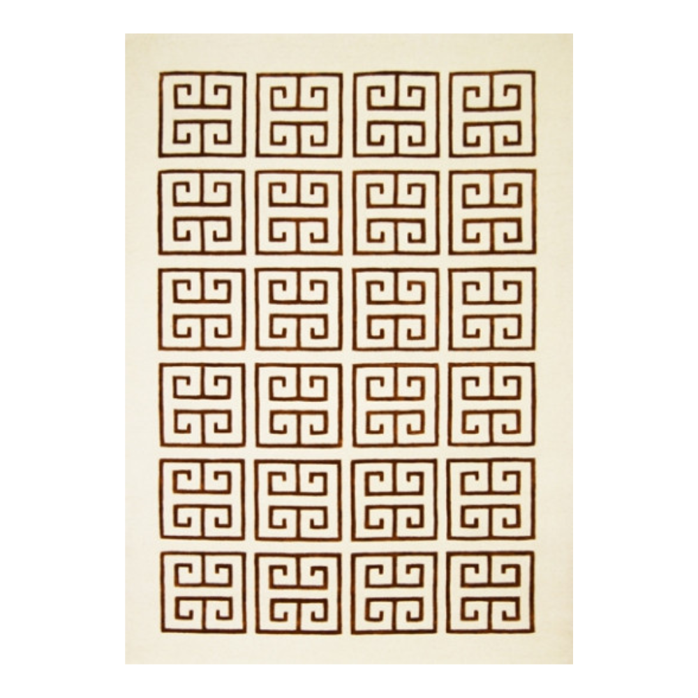 Alfombra moderna Atenas dibujo Marrón