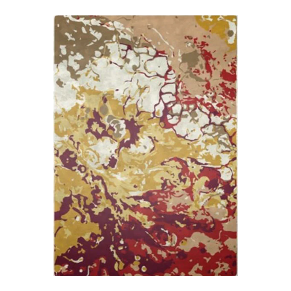 Alfombra Aquarelle rojo 1