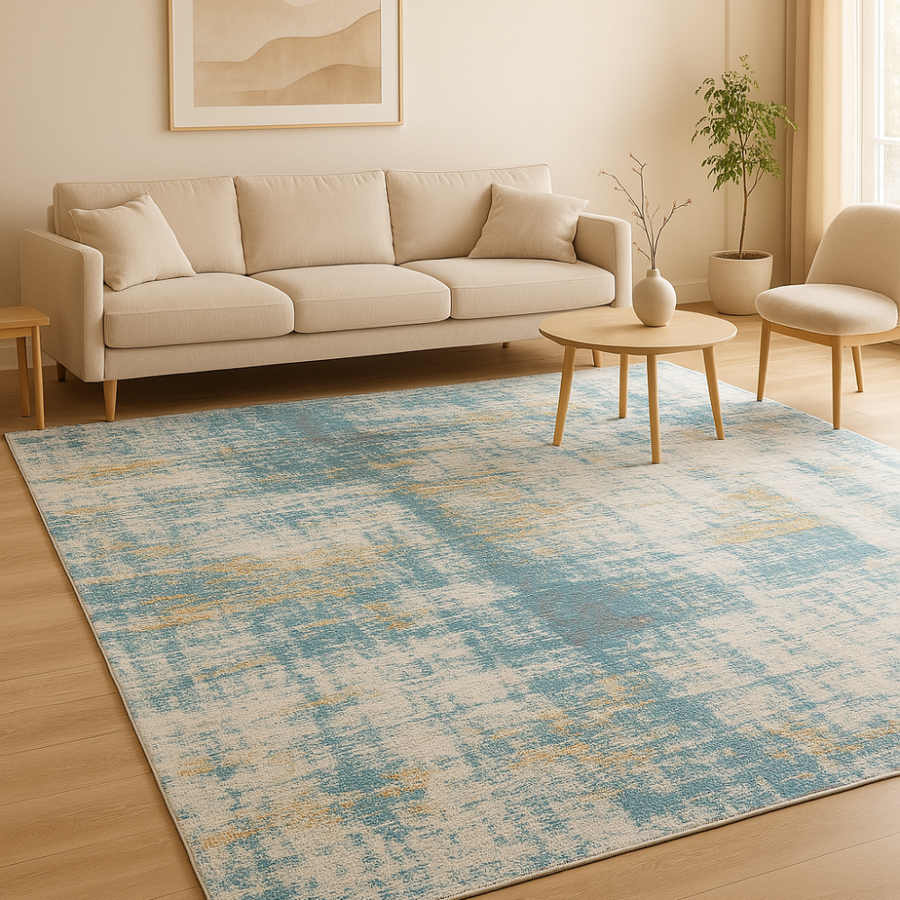 Alfombra de diseno Minimal Aqua 2