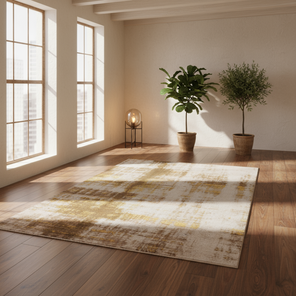 Alfombra de diseño Minimal Gold