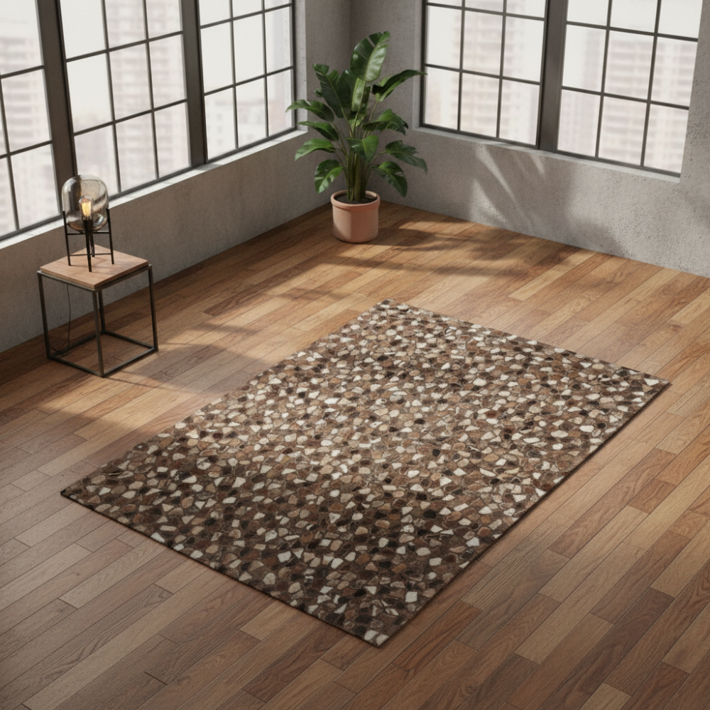 Alfombra de piel Rocks Brown