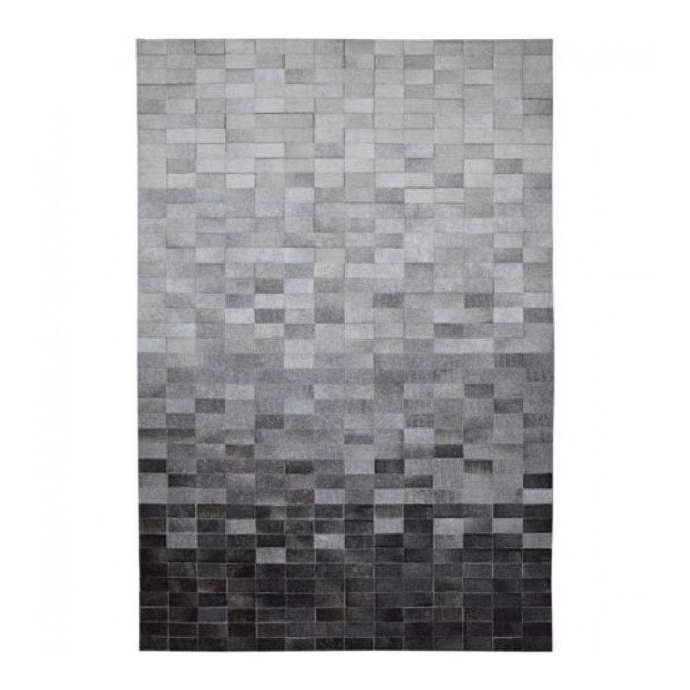 Alfombra de diseño en piel Merengue Grey Scale