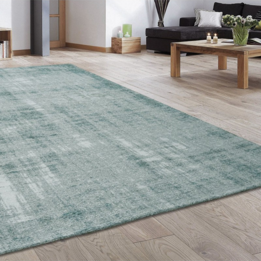 Alfombra moderna Antik Chenille Aqua 3