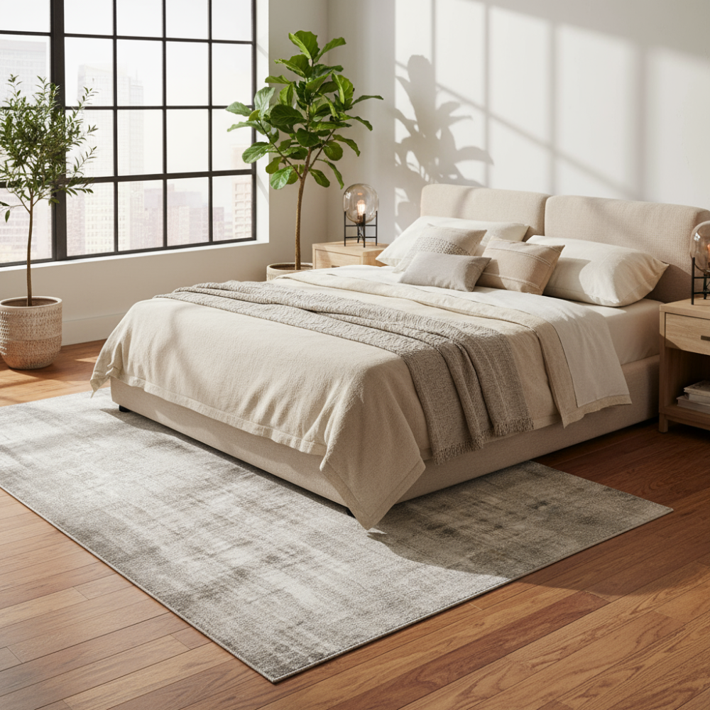 Alfombra moderna Antik Chenille Silver