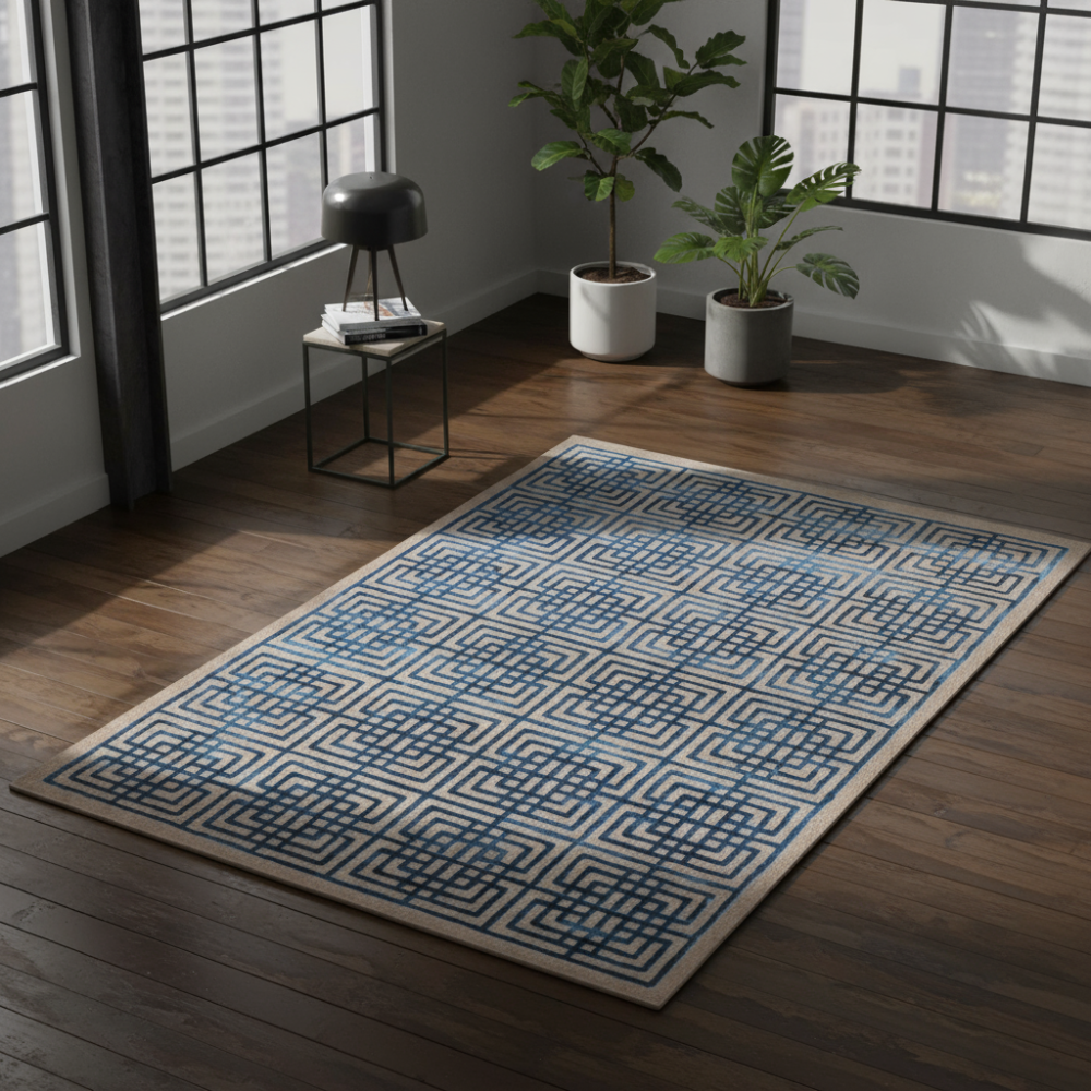 Alfombra moderna Line Square