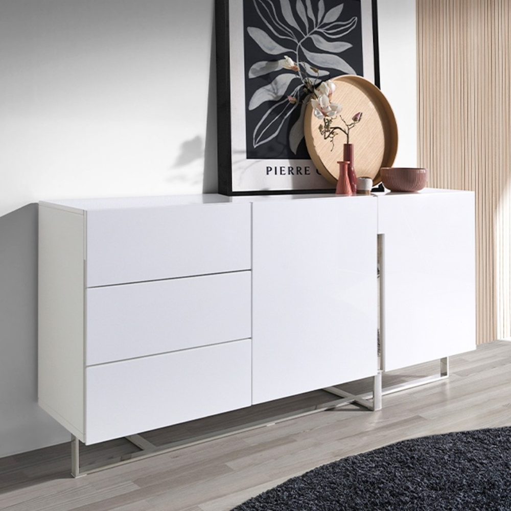 Aparador Lacado Estructura Acero 180 cm Colección Elegance