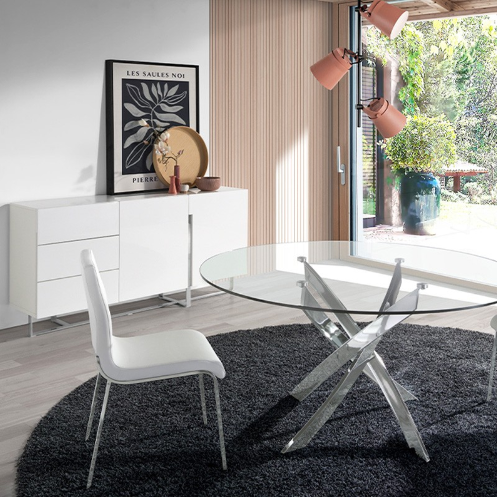 Aparador Lacado Estructura Acero 180 cm Colección Elegance