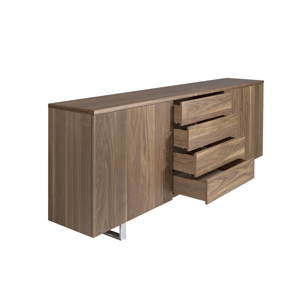 Aparador Madera Chapada Nogal Colección Elegance