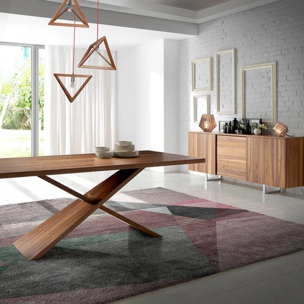 Aparador Madera Chapada Nogal Colección Elegance