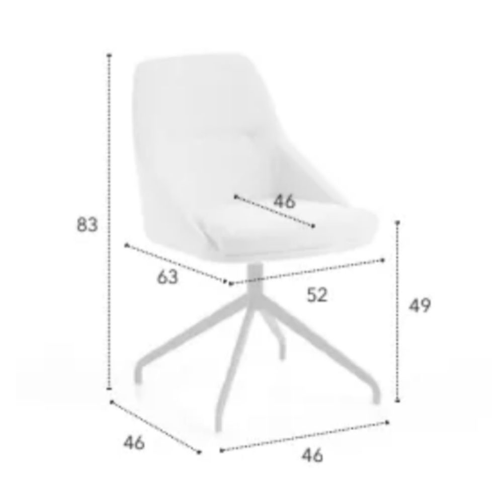 Silla de diseño pie giratorio