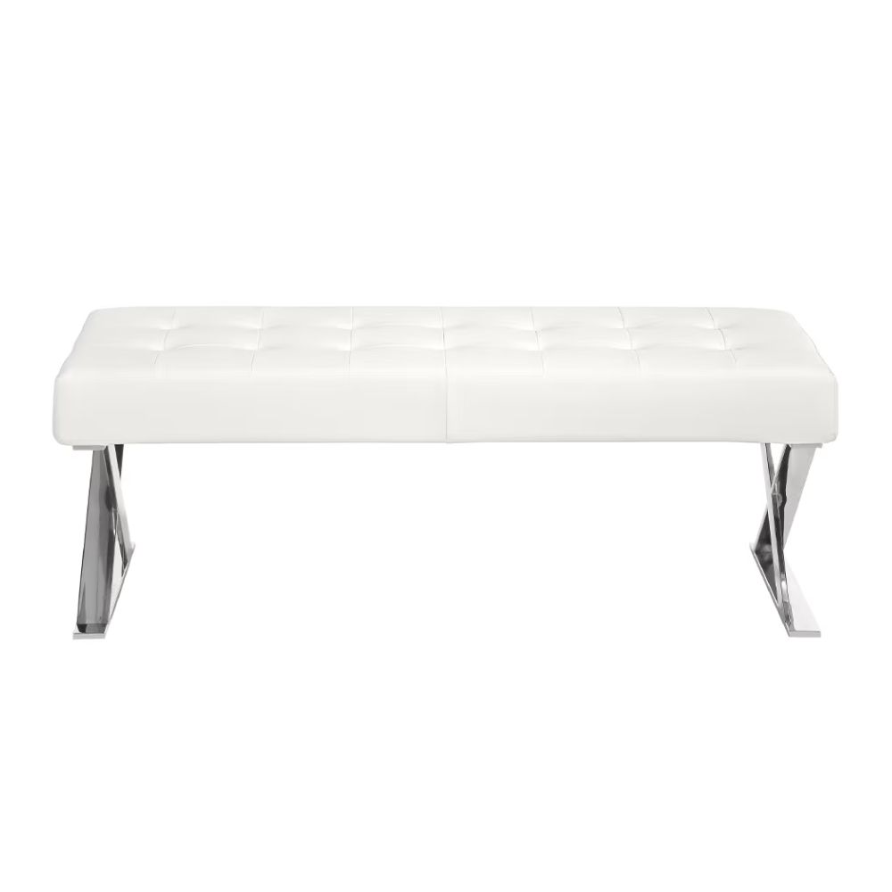 Banqueta Descalzadora Pata Cruzada 120 cm Colección Elegance