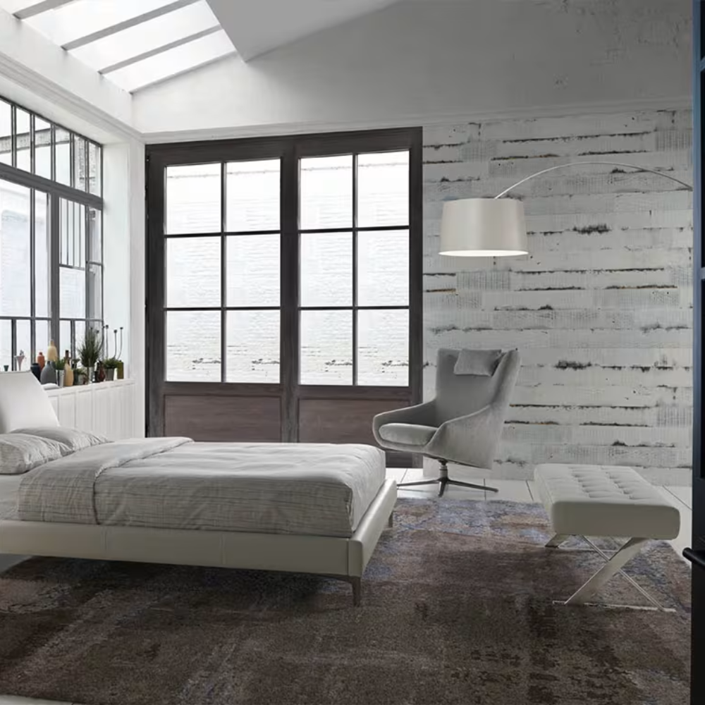 Banqueta Descalzadora Pata Cruzada 120 cm Colección Elegance