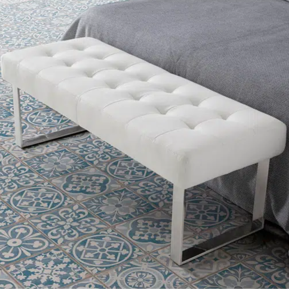 Banqueta Descalzadora Pata Recta 120 cm Colección Elegance