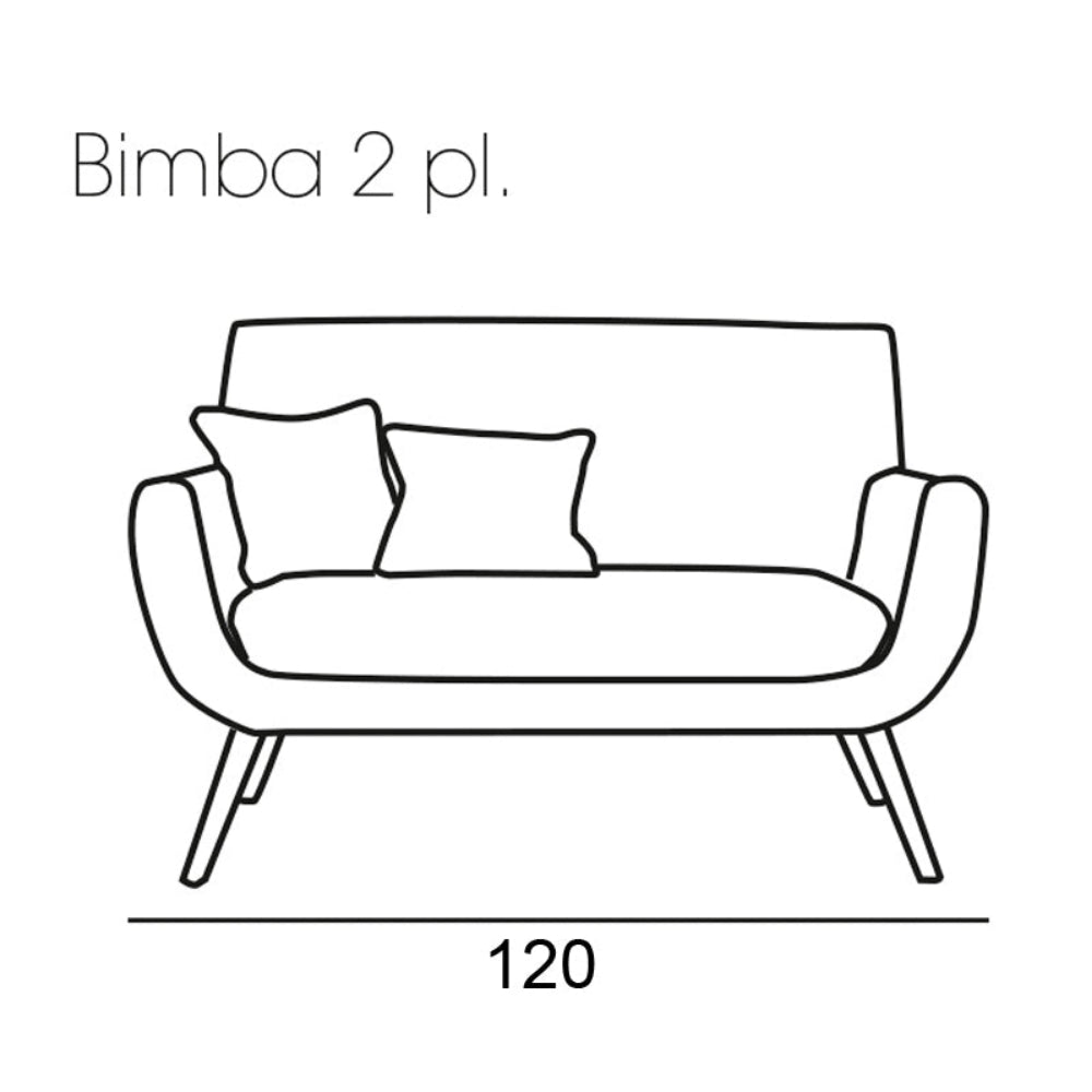Sofá de diseño nórdico modelo BIMBA
