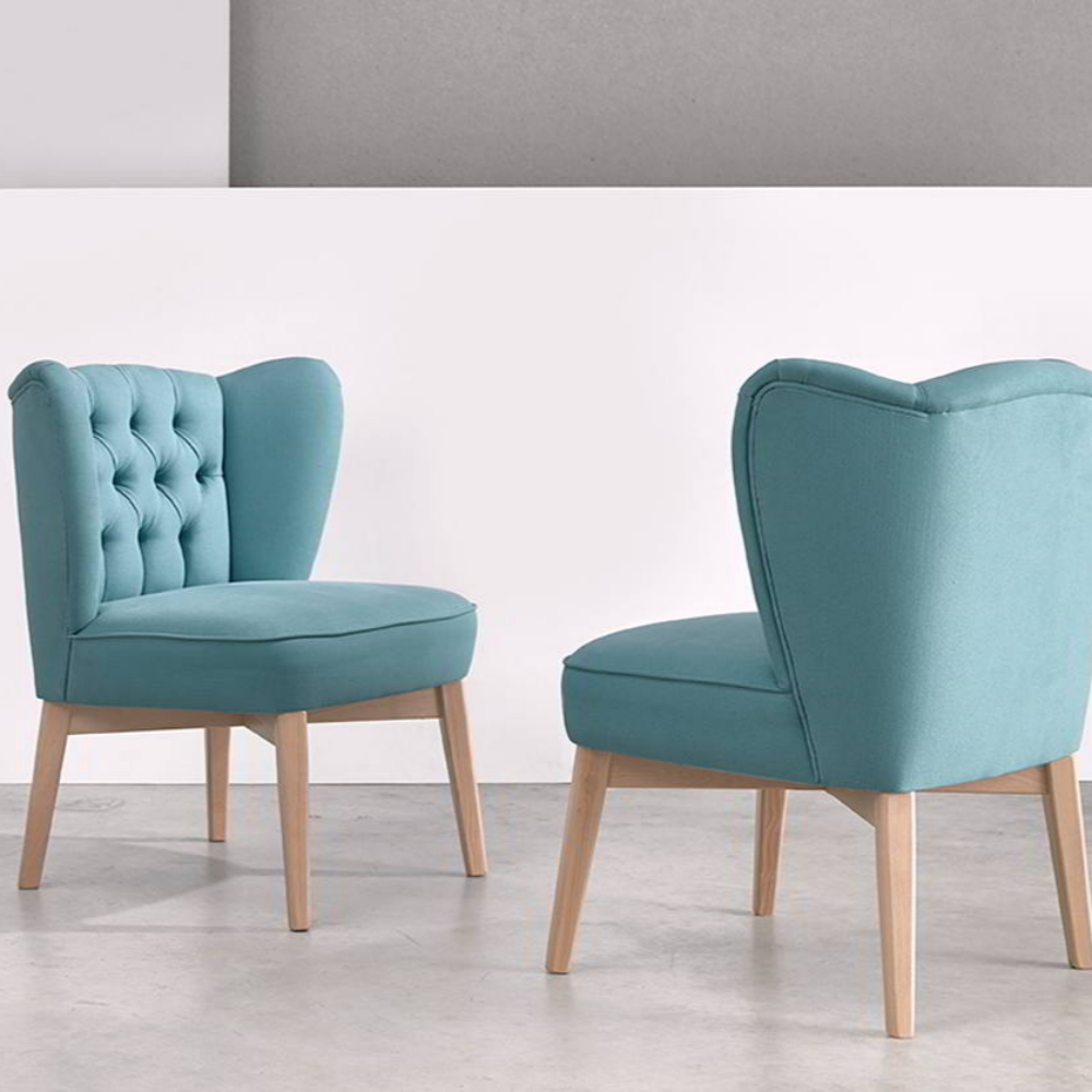 Sillón modelo MALIK con capitoné Tapizado Habana