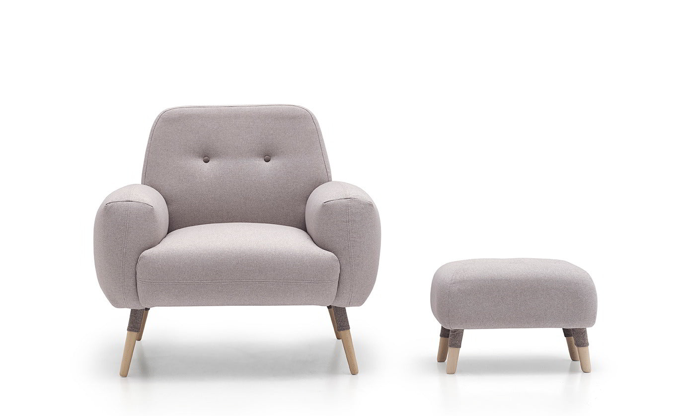 Butaca de diseño modelo MONA Tapizado Lido
