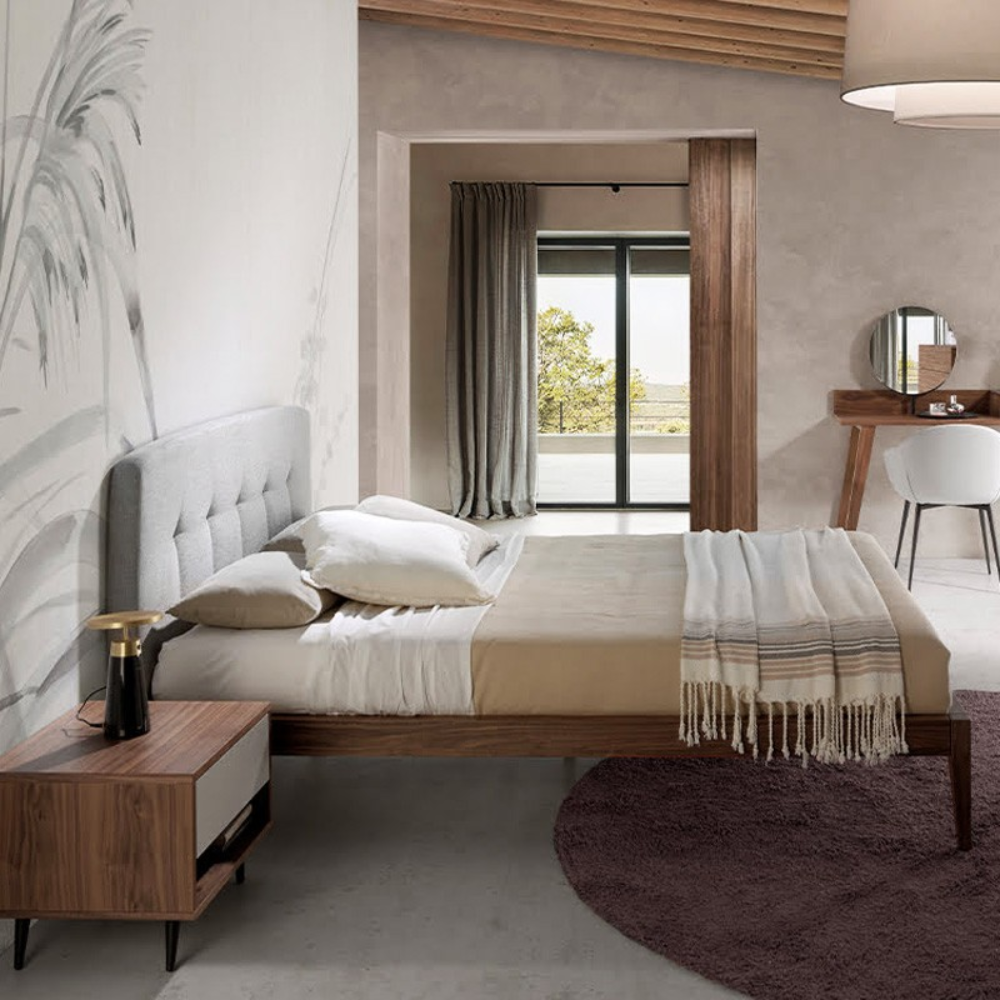 Cama ChapadaNogal Para Colchon150x200cm Coleccion EleganceELE7013 3