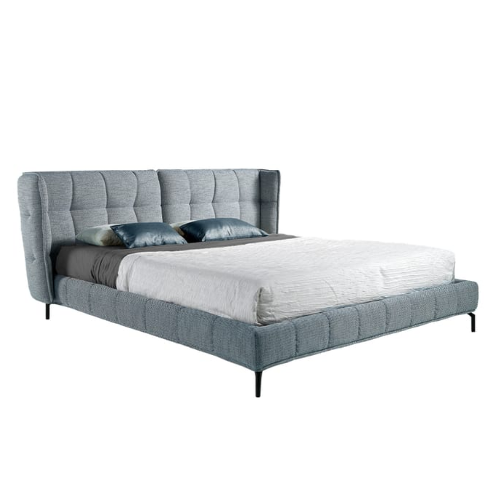 Cama Pino Macizo Cabecero Tapizado Coleccion EleganceELE7030 2