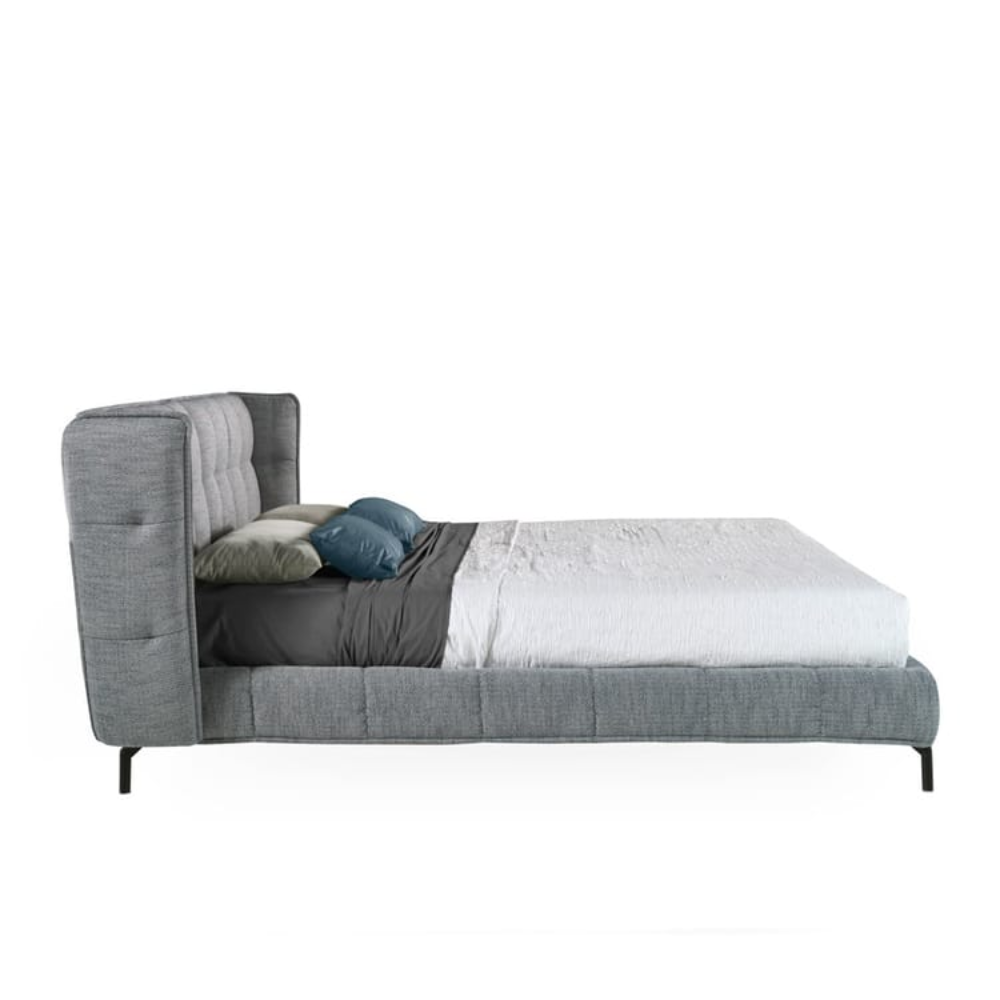 Cama Pino Macizo Cabecero Tapizado Coleccion EleganceELE7030 5