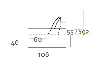 Sofá de diseño totalmente desenfundable modelo VISCONTI en tejido lino 100%