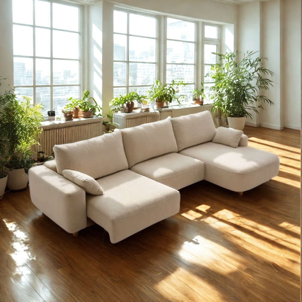 Chaiselongue de diseño modelo Cloud con pata alta
