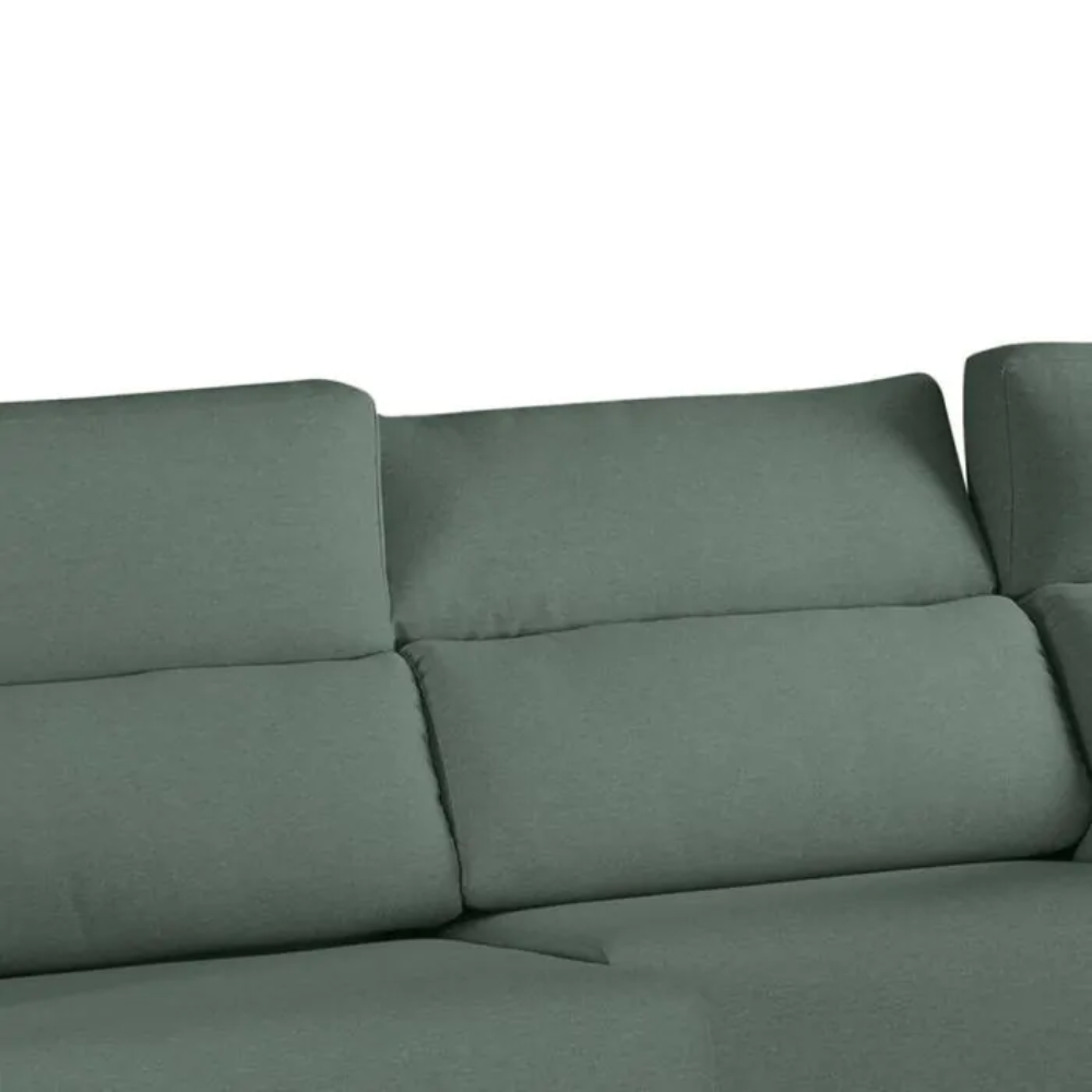 Chaiselongue modelo VELLS en tela Aquaclean con asientos deslizantes