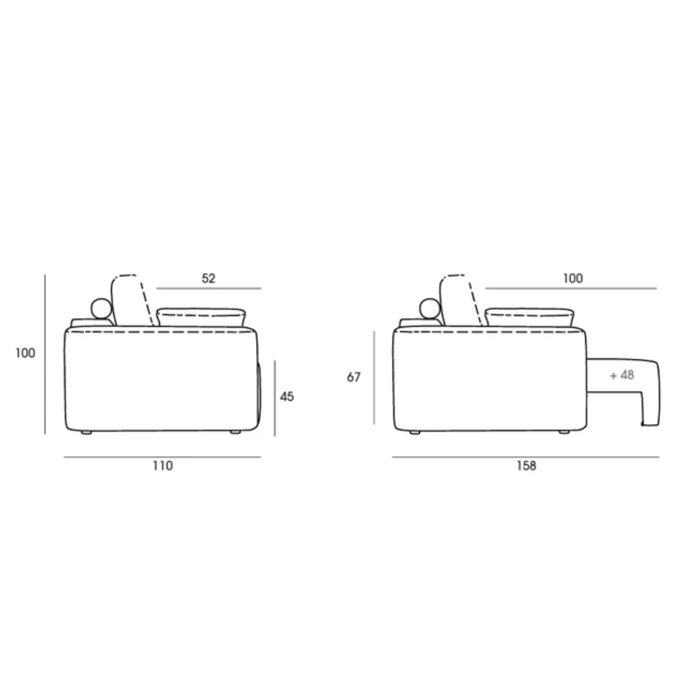 Chaisselogue rincon asientos extraíbles motorizados con carro modelo CLOUD