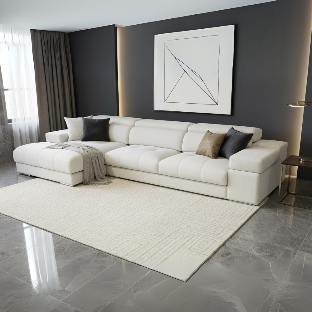 Chaisselongue de diseño modelo NOWO en tela con acogida viscoelástica