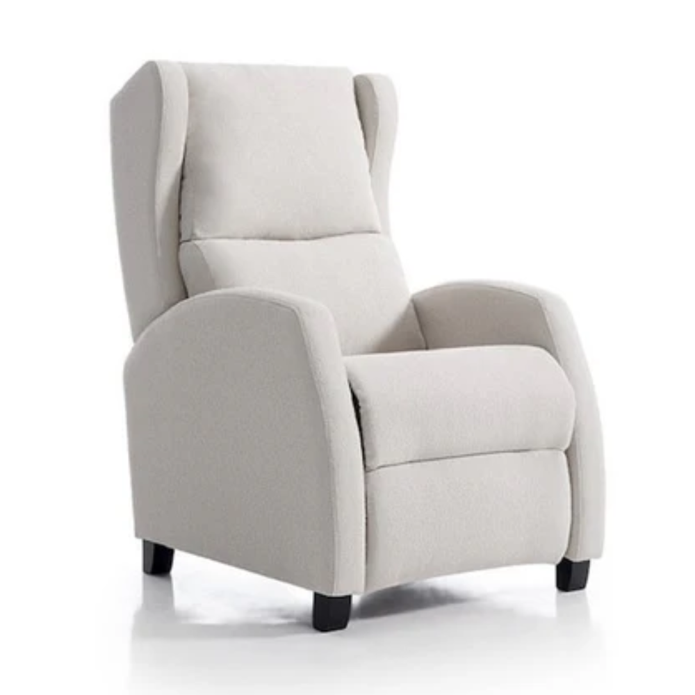 Sillón Relax manual modelo ELEFANT tapizado Aquaclean Mystic