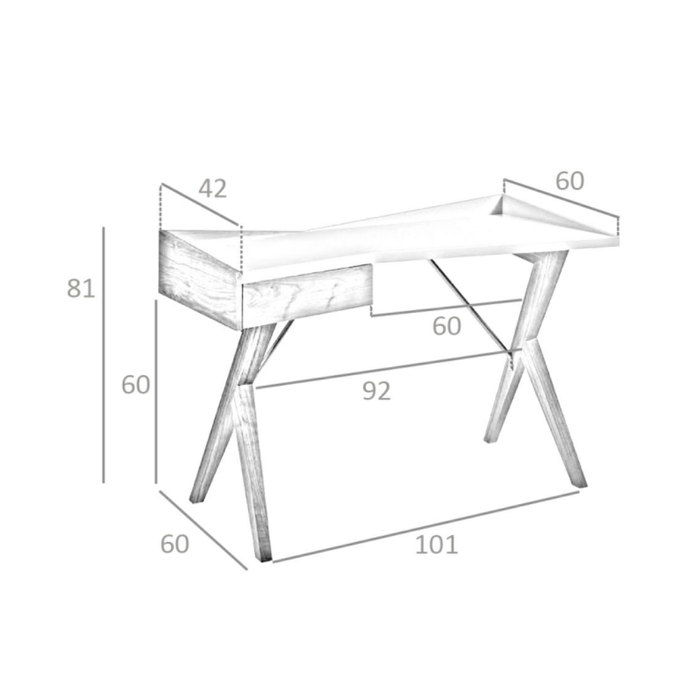 Escritorio Nogal Colección Elegance