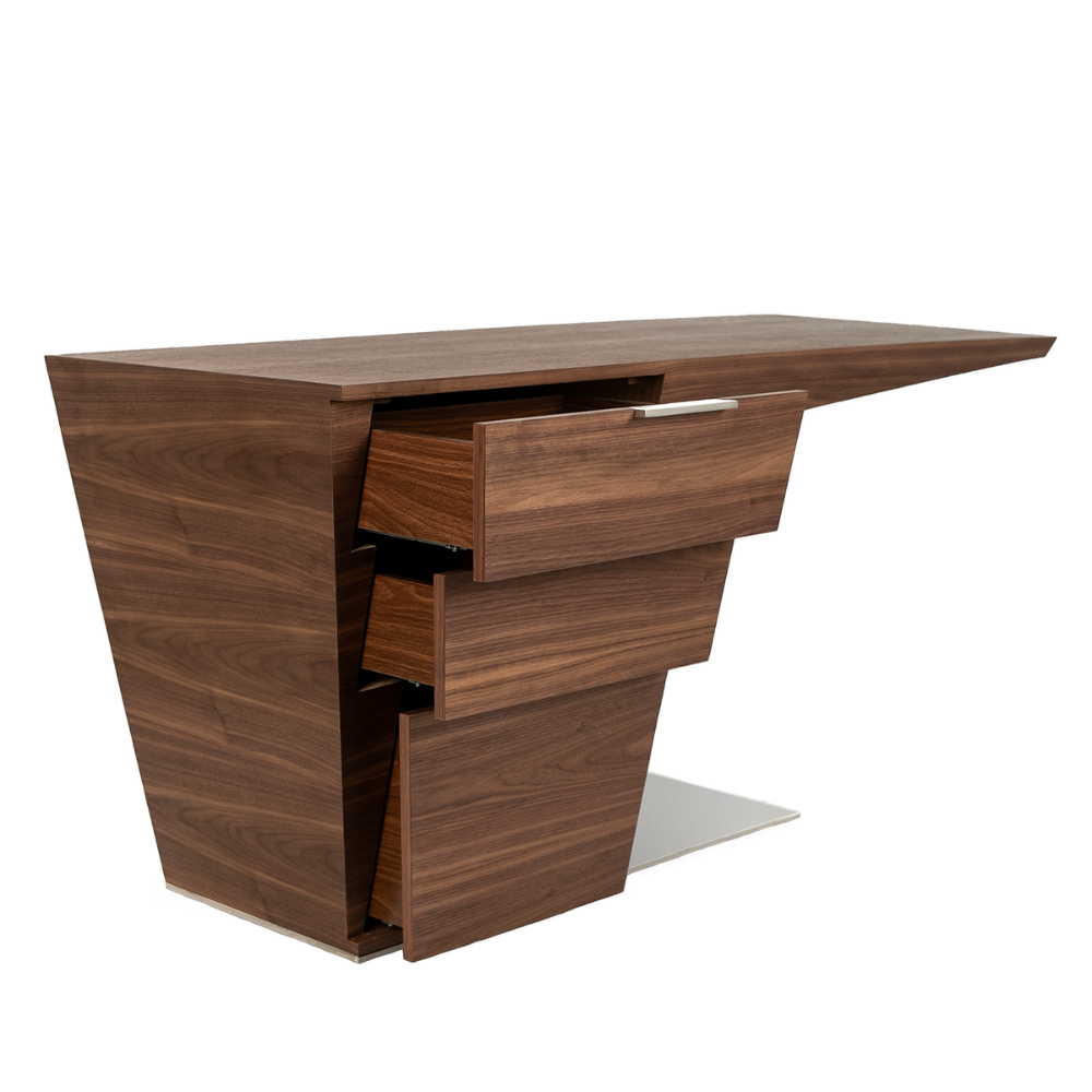 Escritorio Oficina Madera Chapada Colección Elegance