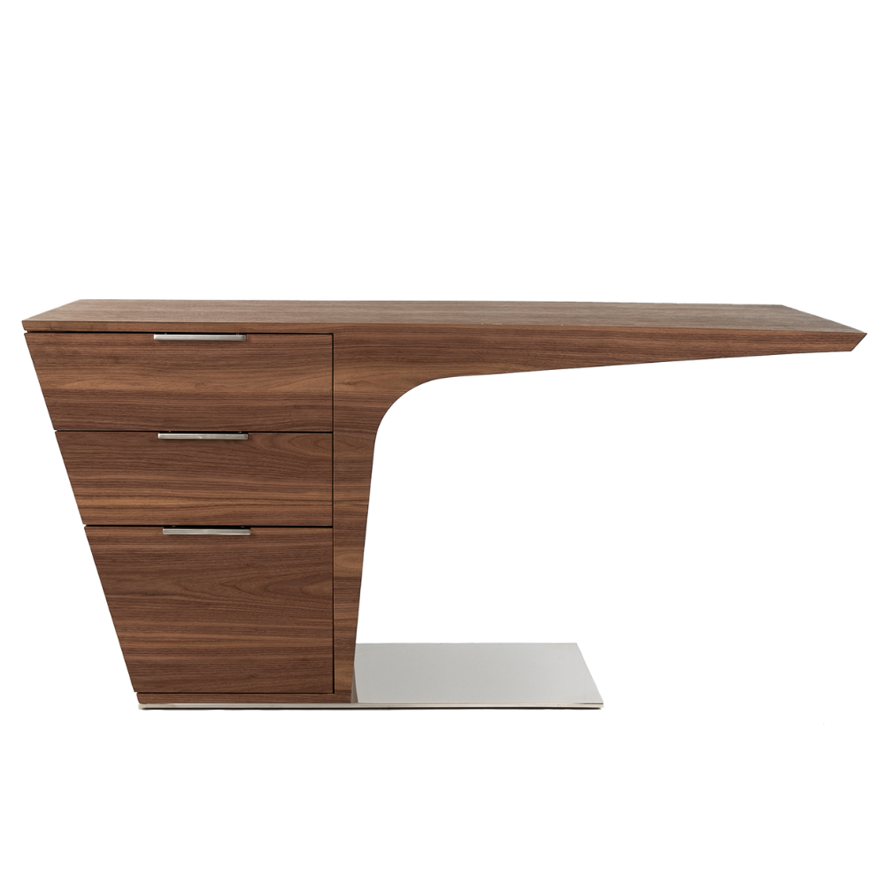 Escritorio Oficina Madera Chapada Colección Elegance