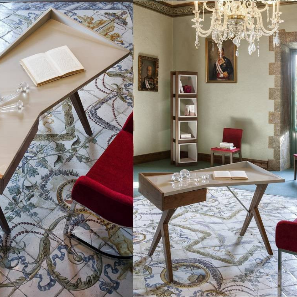 Escritorio Nogal Colección Elegance