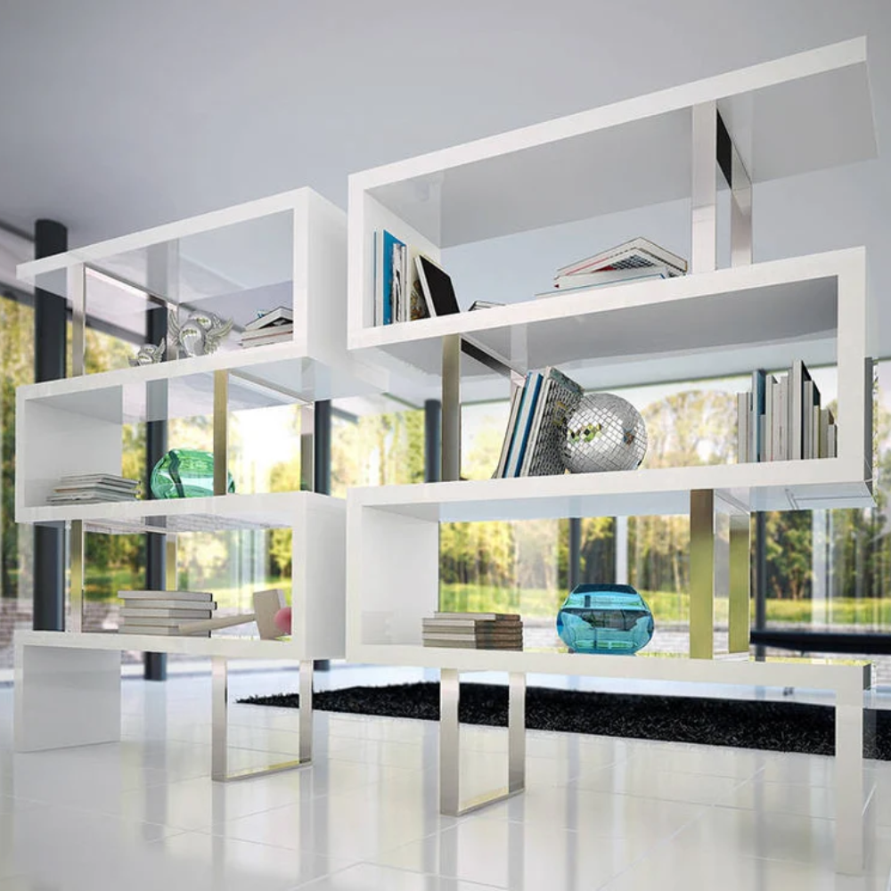 Estantería Lacada en Blanco de la Colección Elegance