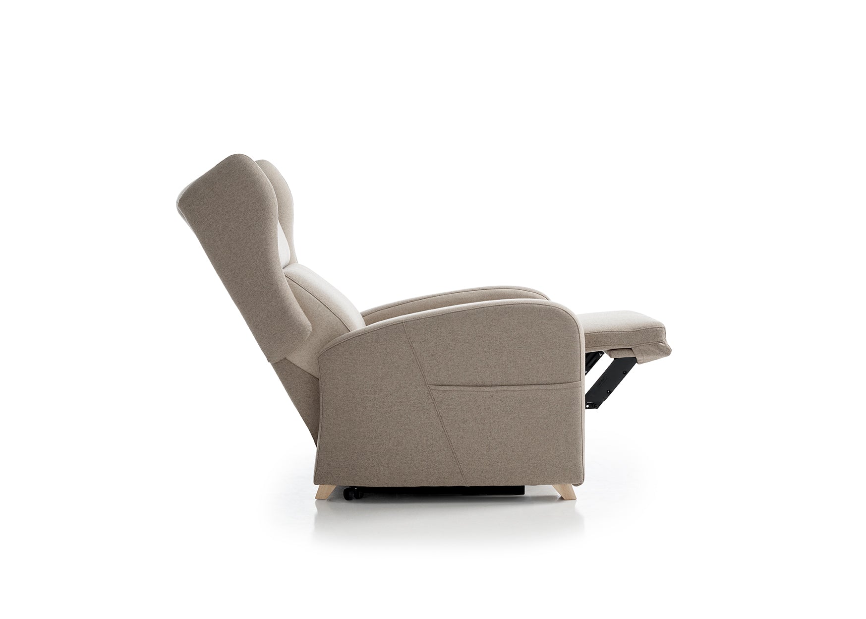 Sillón Relax modelo YPPAH en tapizado en tejido