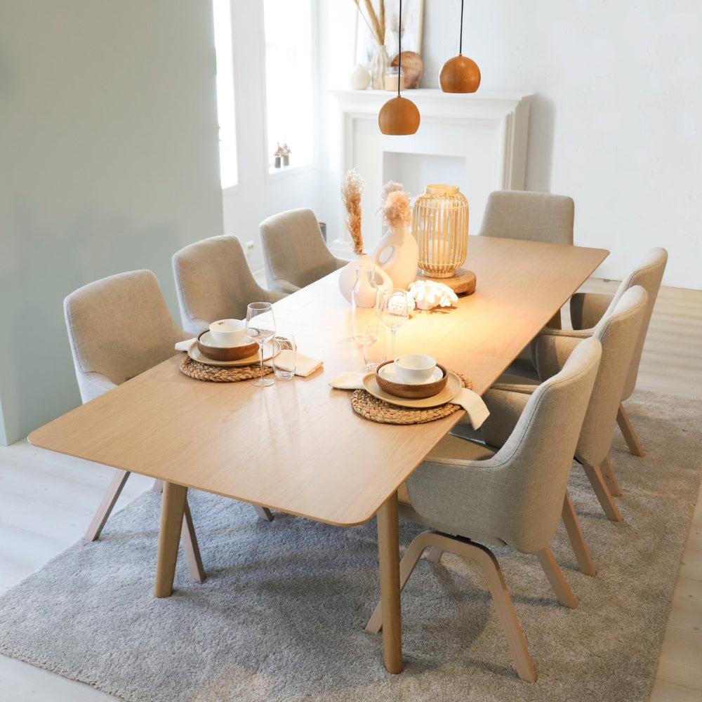 Silla de comedor Stressless® modelo LAUREL D200 con brazos Pie de Madera