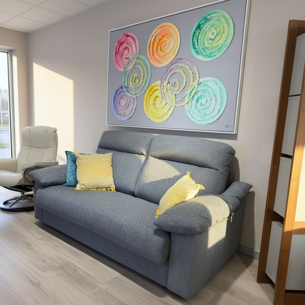 Sofá cama modelo BERTON con sistema de apertura italiana