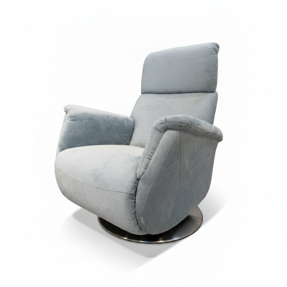 Sillón giratorio relax motorizado modelo EVANS con pie de disco