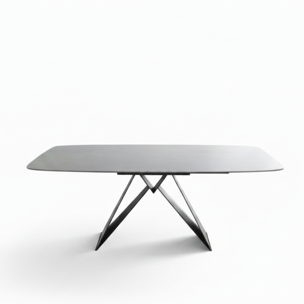 Mesa comedor de diseño modelo IN-NFN tapa porcelánico